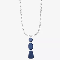 Liz Claiborne Multi Shape Womens 20 Inch Pendant Necklace