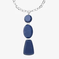 Liz Claiborne Multi Shape Womens 20 Inch Pendant Necklace