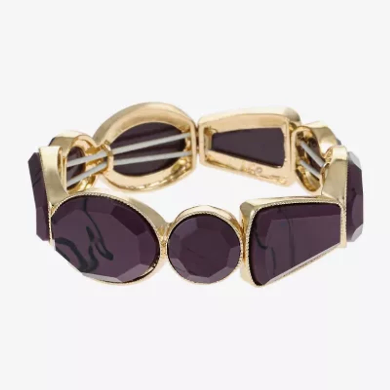 Liz Claiborne Multi Shape Womens Oval Stretch Bracelet
