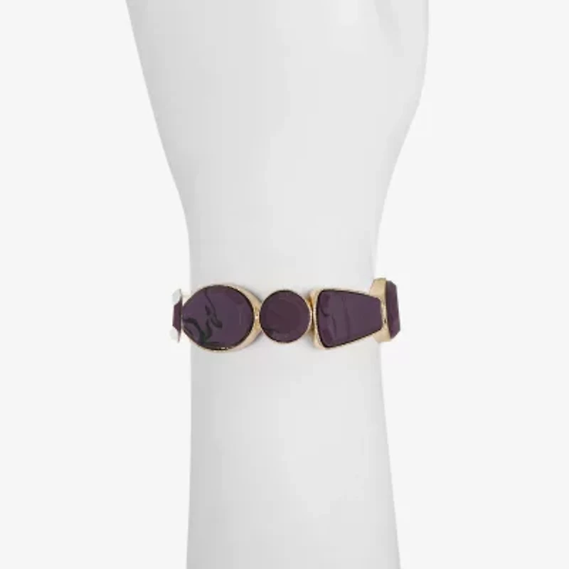 Liz Claiborne Multi Shape Womens Oval Stretch Bracelet