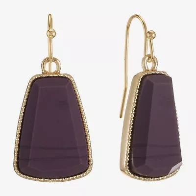 Liz Claiborne Hexagon Womens Drop Earrings