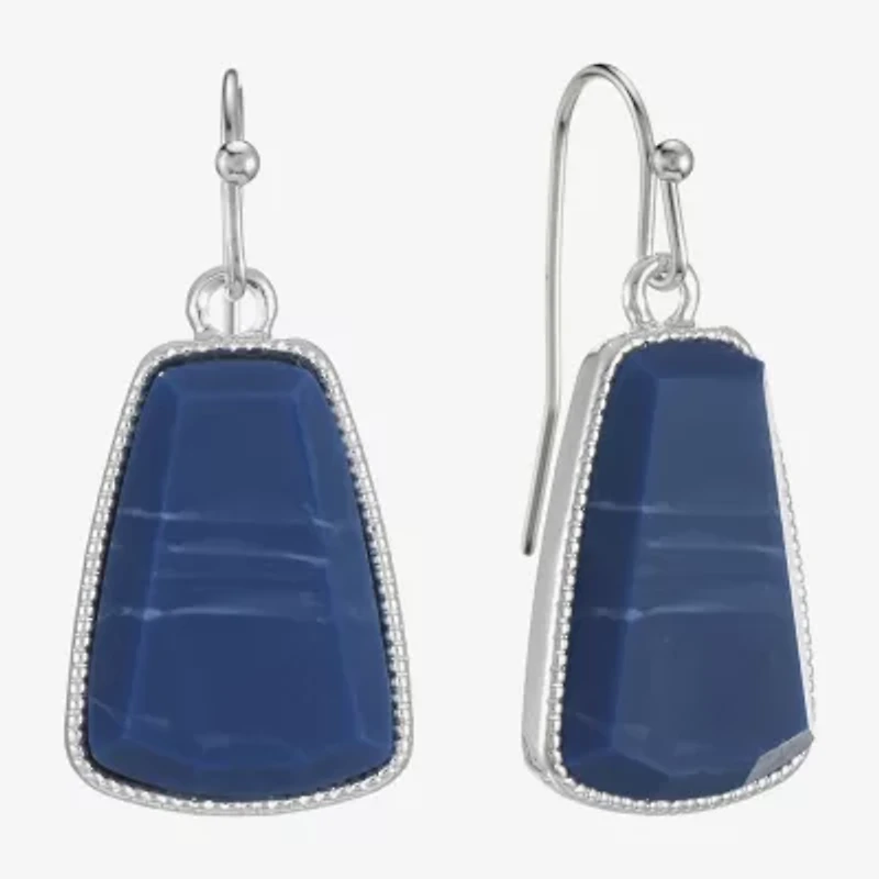 Liz Claiborne Hexagon Womens Drop Earrings