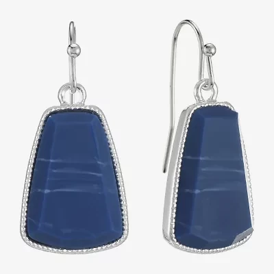 Liz Claiborne Hexagon Womens Drop Earrings