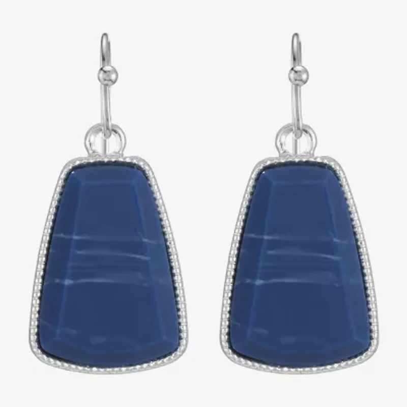 Liz Claiborne Hexagon Womens Drop Earrings