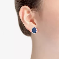 Liz Claiborne Button 18mm Circle Stud Earrings