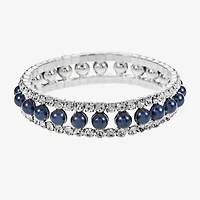 Monet Jewelry Timeless Womens Simulated Pearl Round Stretch Bracelet