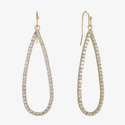 Monet Jewelry Timeless Gold Tone Womens Glass Drop Earrings