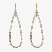 Monet Jewelry Timeless Gold Tone Womens Glass Drop Earrings