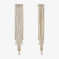 Monet Jewelry Timeless Gold Tone Womens Glass Hypoallergenic Chandelier Earrings
