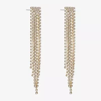Monet Jewelry Timeless Gold Tone Womens Glass Hypoallergenic Chandelier Earrings