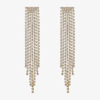 Monet Jewelry Timeless Gold Tone Womens Glass Hypoallergenic Chandelier Earrings