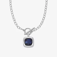Liz Claiborne Pendant Toggle Necklace & Stud Earring Womens Glass 2-pc. Jewelry Set
