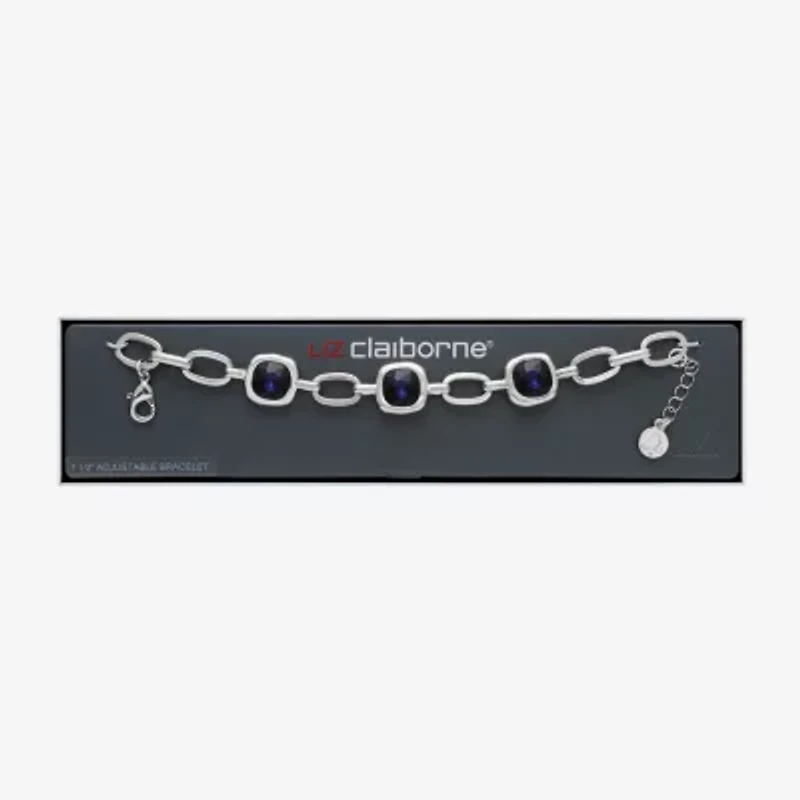 Liz Claiborne Womens Glass Square Strand Bracelets