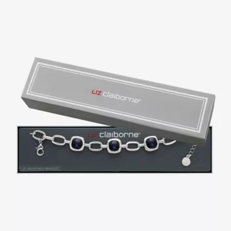 Liz Claiborne Womens Glass Square Strand Bracelets