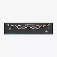 Liz Claiborne Womens Glass Square Strand Bracelets
