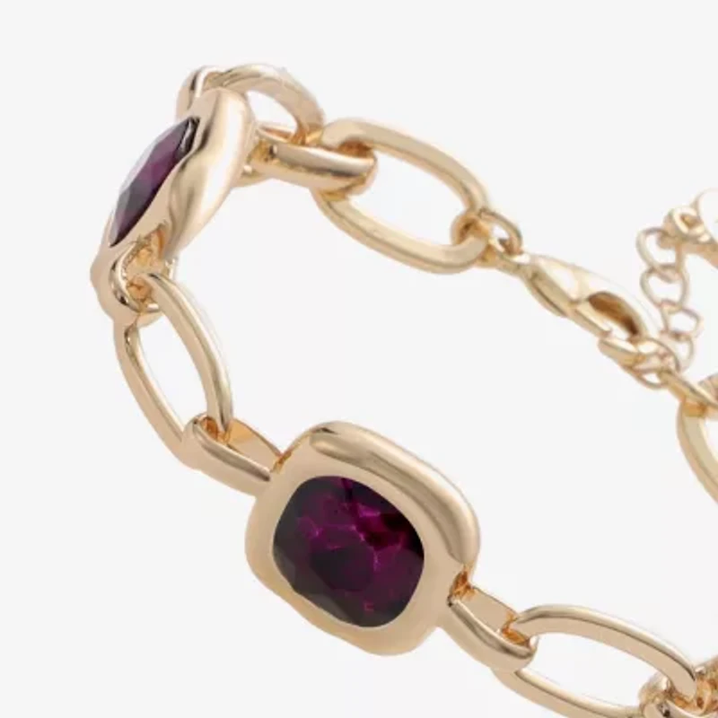 Liz Claiborne Womens Glass Square Strand Bracelets