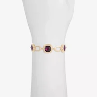 Liz Claiborne Womens Glass Square Strand Bracelets