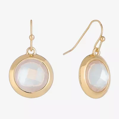 Liz Claiborne Gold Tone Womens Drop Earrings