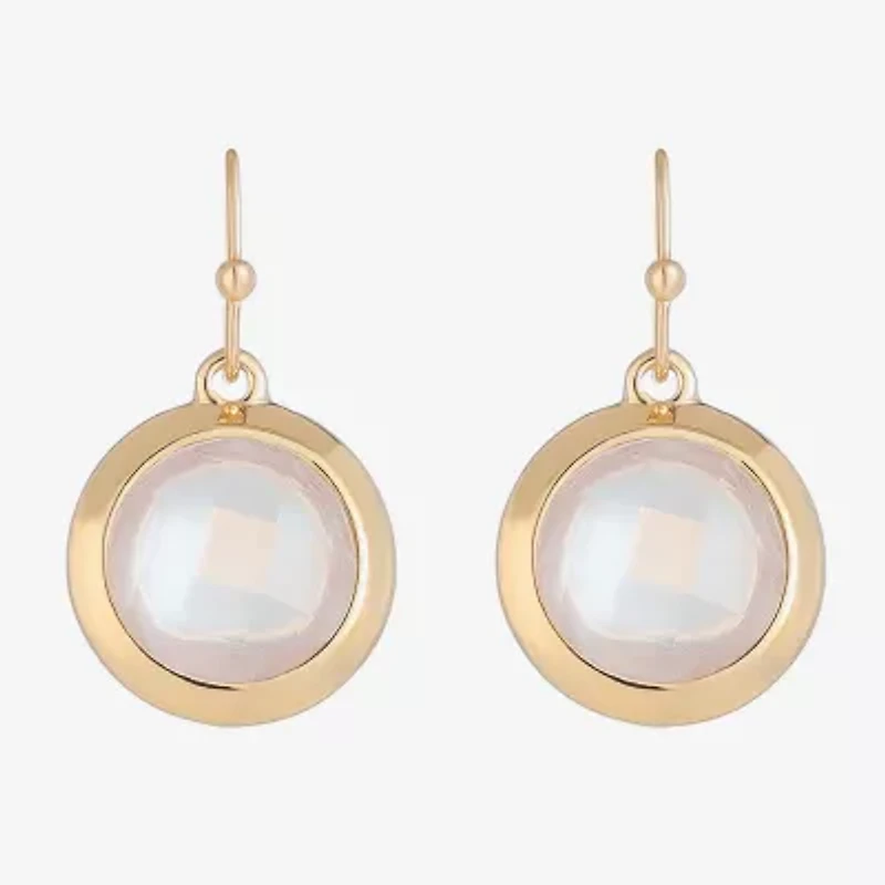 Liz Claiborne Gold Tone Womens Drop Earrings