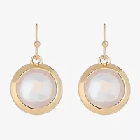 Liz Claiborne Gold Tone Womens Drop Earrings
