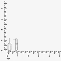 Liz Claiborne Rope Twist Paperclip Womens Oval Hypoallergenic Drop Earrings