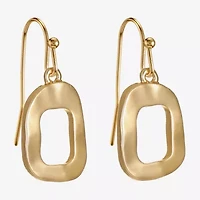 Liz Claiborne Hammered Womens Drop Earrings