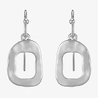 Liz Claiborne Hammered Womens Drop Earrings