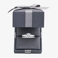 1 1/4 CT. T.W. Lab-Grown (F / VS2)  Diamond Round Solitaire Bridal Set 10K or 14K Gold