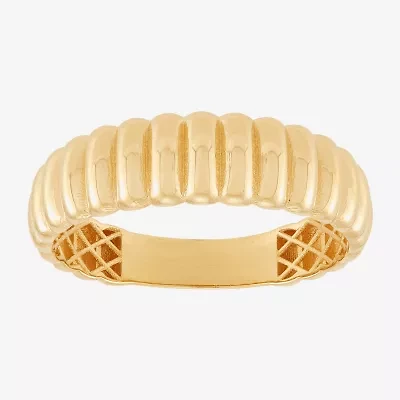 Womens 6MM 14K Gold Round Band