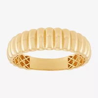 Womens 6MM 14K Gold Round Band