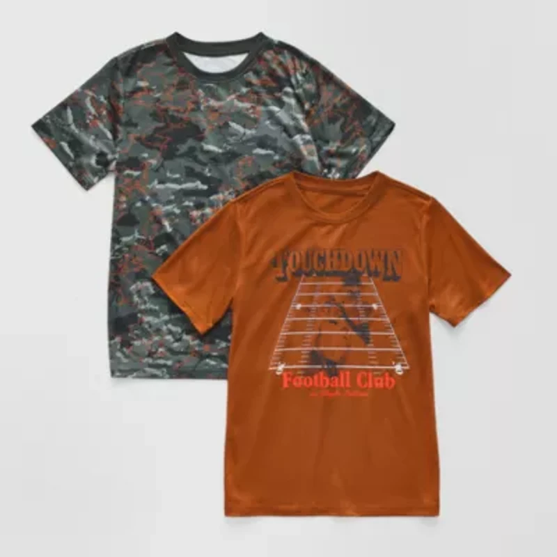 Xersion Little & Big Kid Boys Crew Neck Short Sleeve Regular Fit 2-pc. Graphic T-Shirt