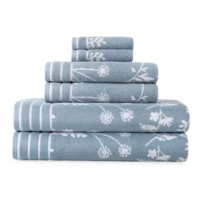 Linden Street Jacquard Floral Bath Towel