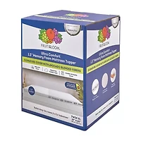 Fruit of the Loom Ultra Comfort 1.5" Twin Xl Memory Foam Mattress Topper