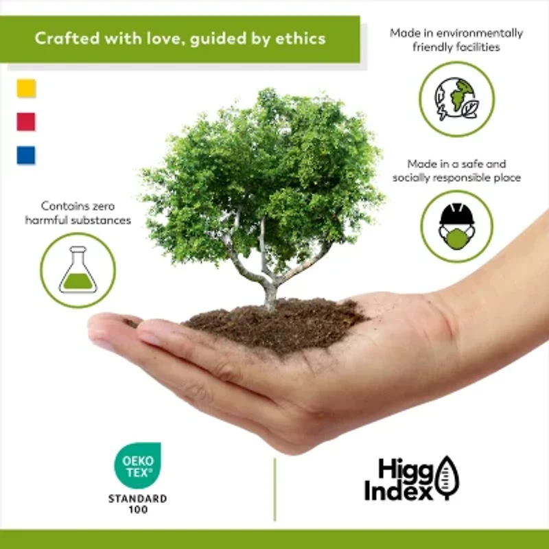 Color Sense 100% Cotton Cool & Crisp Lightweight 2 Fitted Sheets Sheet