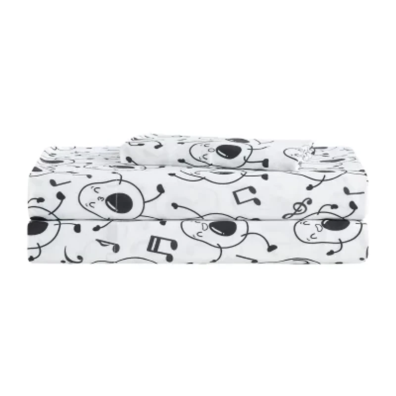 Fruit of the Loom Brushed Microfiber Printed Sheet Set