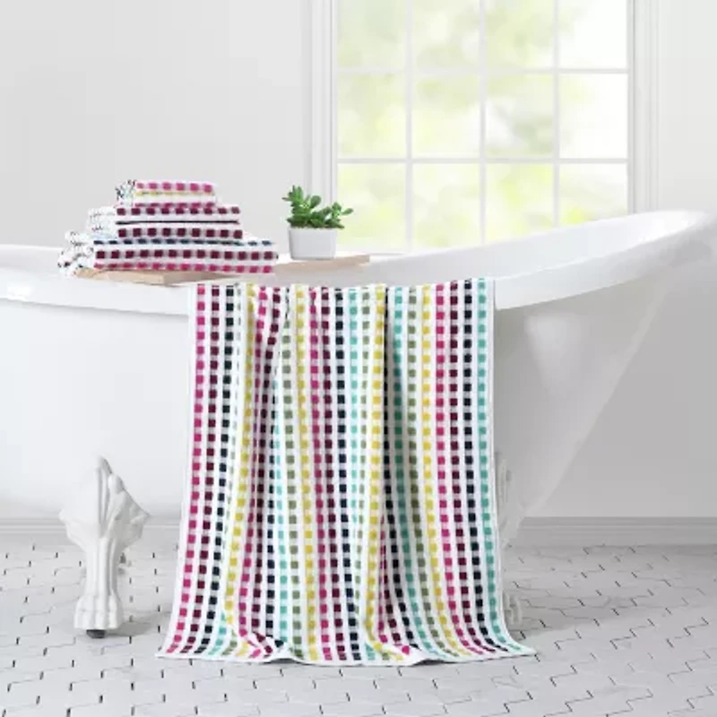 Fruit of the Loom Multi Check 6-pc. Bath Towel Set