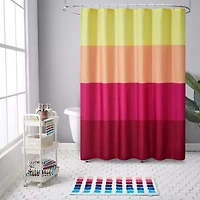 Fruit of the Loom Warm Stripe Shower Curtain