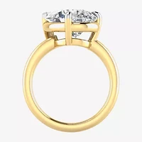 (E / Vs1) Womens 3 CT. T.W. Lab Grown White Diamond 14K Gold Pear Solitaire Engagement Ring