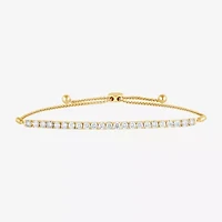 (G / Si1-Si2) Womens 2 CT. T.W. Lab Grown White Diamond Sterling Silver Bolo Bracelet