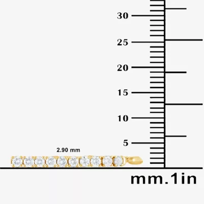 (G / Si1-Si2) Womens 2 CT. T.W. Lab Grown White Diamond Sterling Silver Bolo Bracelet