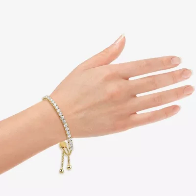 (G / Si1-Si2) Womens 2 CT. T.W. Lab Grown White Diamond Sterling Silver Bolo Bracelet