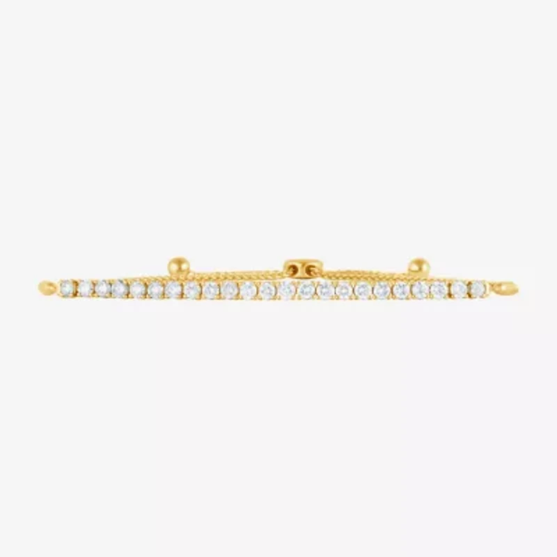 (G / Si1-Si2) Womens 2 CT. T.W. Lab Grown White Diamond Sterling Silver Bolo Bracelet