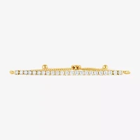 (G / Si1-Si2) Womens 2 CT. T.W. Lab Grown White Diamond Sterling Silver Bolo Bracelet