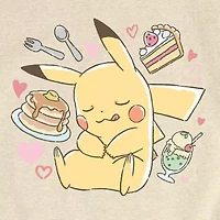 Little & Big Kid Girls Crew Neck Short Sleeve Regular Fit Pokemon Graphic T-Shirt