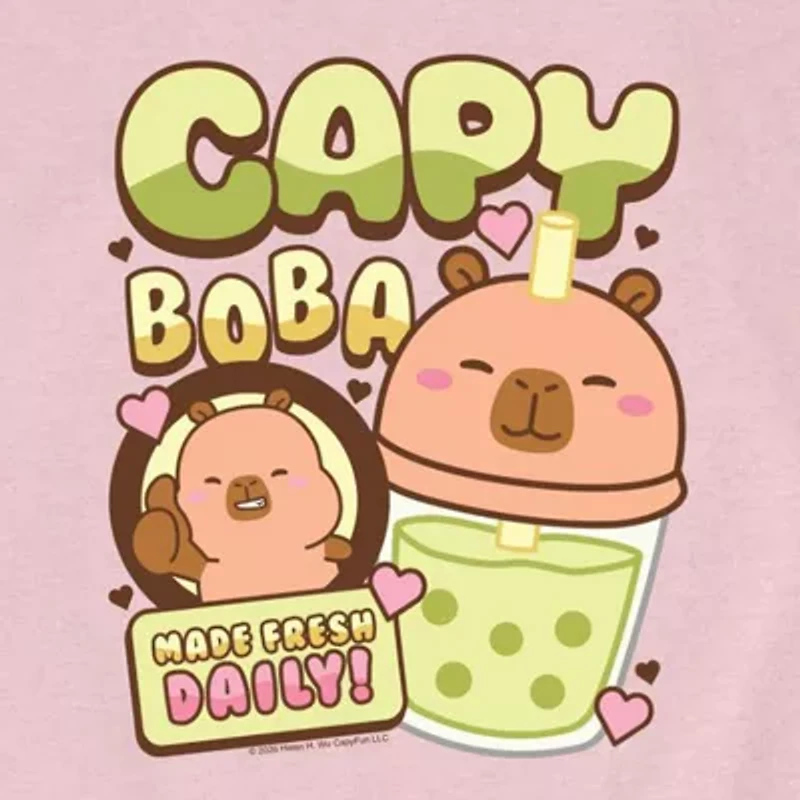 Little & Big Kid Girls Crew Neck Short Sleeve Regular Fit Graphic T-Shirt