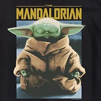 Novelty Mens Crew Neck Short Sleeve Regular Fit Baby Yoda Star Wars Big and Tall Graphic T-Shirt