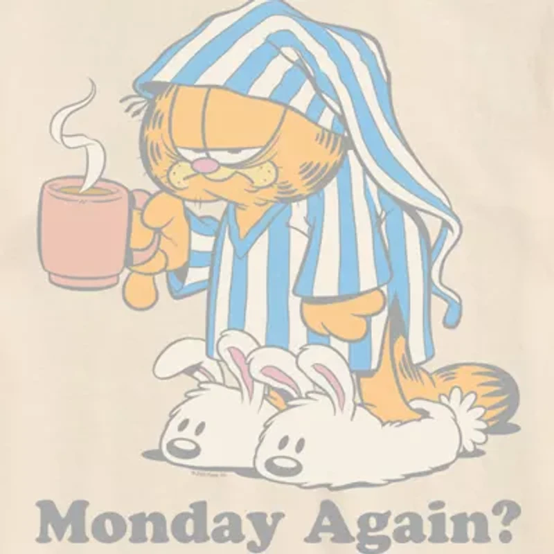 Novelty Mens Crew Neck Short Sleeve Regular Fit Garfield Big and Tall Graphic T-Shirt