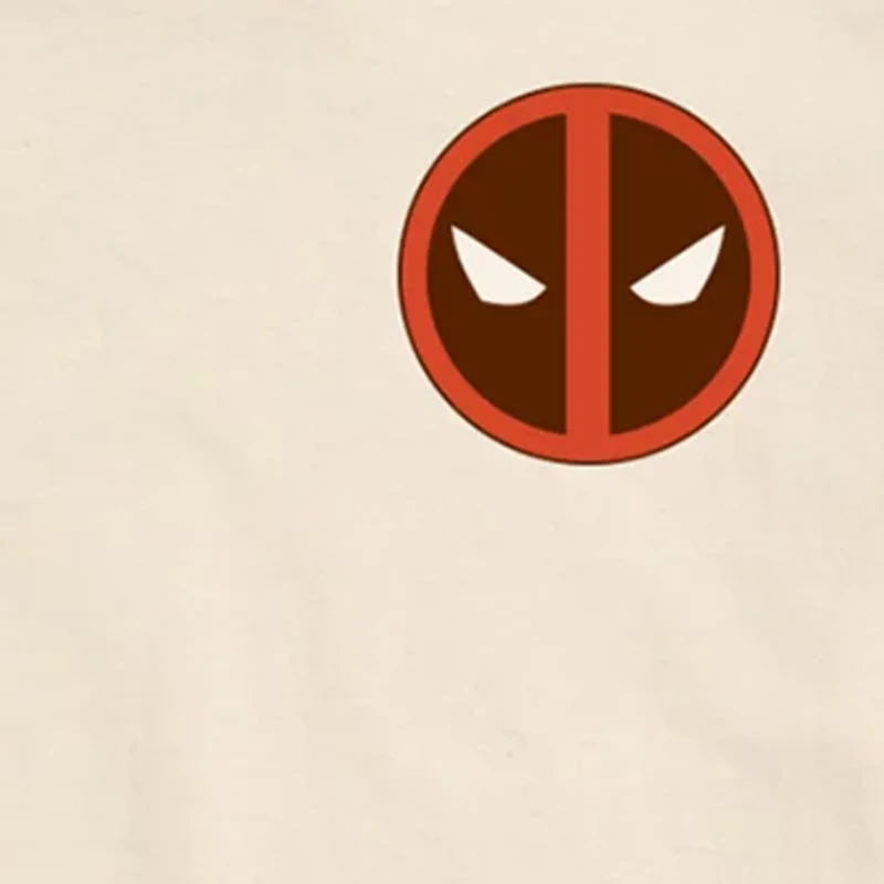 Novelty Mens Crew Neck Short Sleeve Regular Fit Deadpool Marvel Graphic T-Shirt