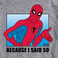 Novelty Mens Crew Neck Short Sleeve Regular Fit Spiderman Graphic T-Shirt