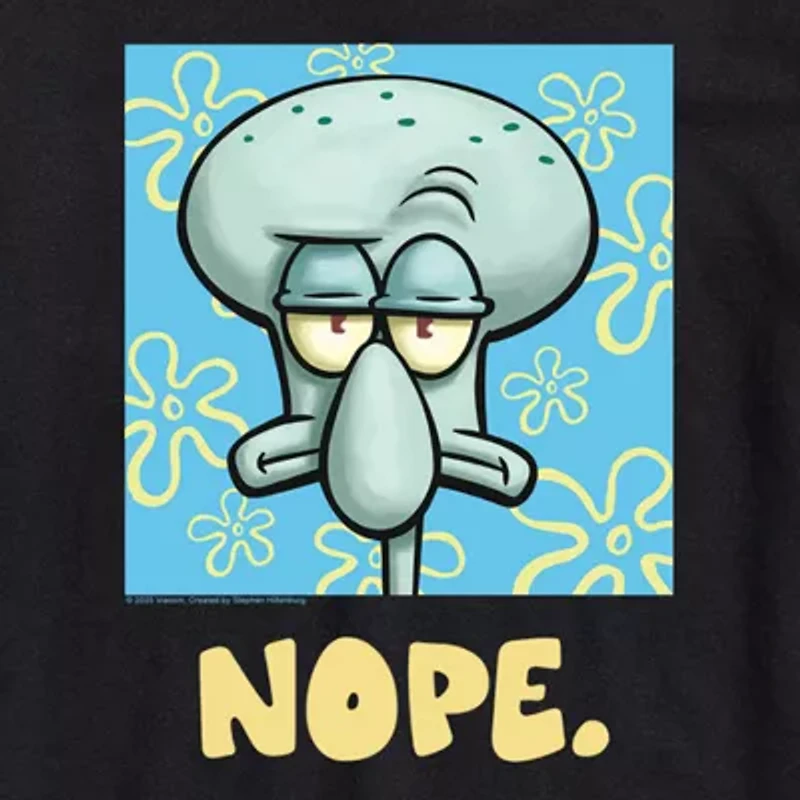 Novelty Mens Crew Neck Short Sleeve Regular Fit Spongebob Big and Tall Graphic T-Shirt